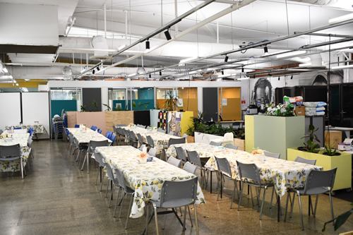 Inside Communal eating area